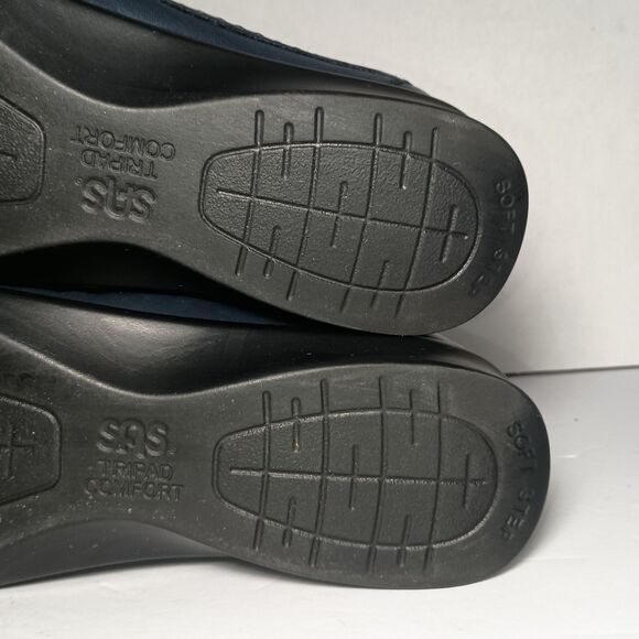 SAS Tripad Comfort Roamer Navy Nubuck Leather Shoe Loafer Wm's 7.5 L8882140 - Picture 15 of 16